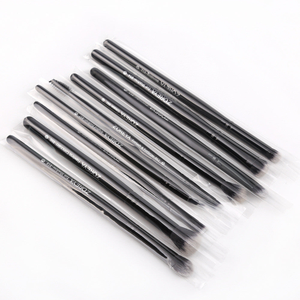 Nuvella 15-Piece Makeup Brush Set with Black Handles