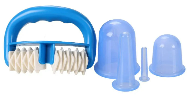 Nuvella 5pc Roller massager w/Vacuum Cupping Device