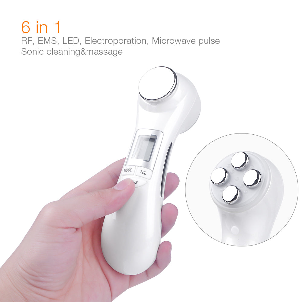 Nuvella 6-in-1 LED Skin Massage Beauty Device