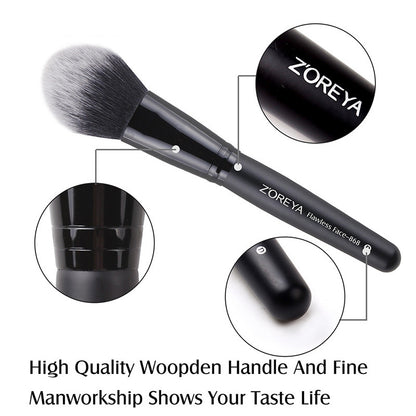 Nuvella 15-Piece Makeup Brush Set with Black Handles