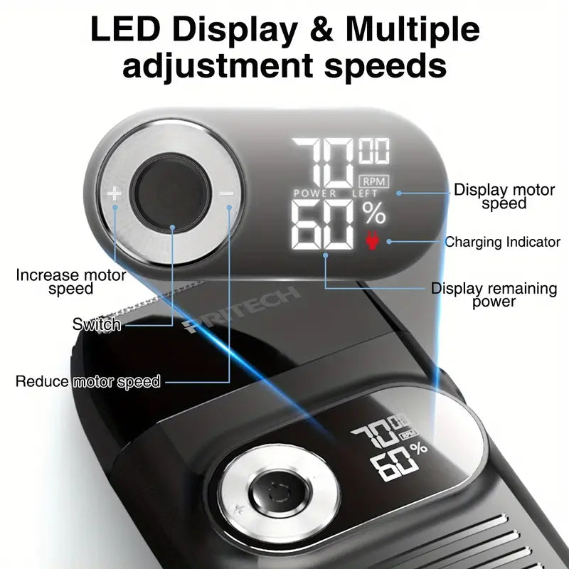 Nuvella 2-in-1 Men's Electric Foil and Bald Shaver