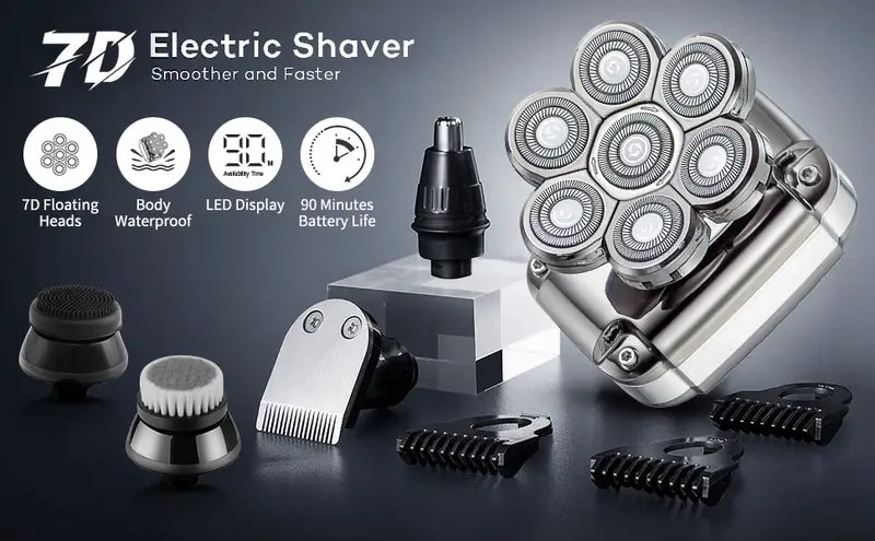 Nuvella Rechargeable Bald Head Shaver for Men