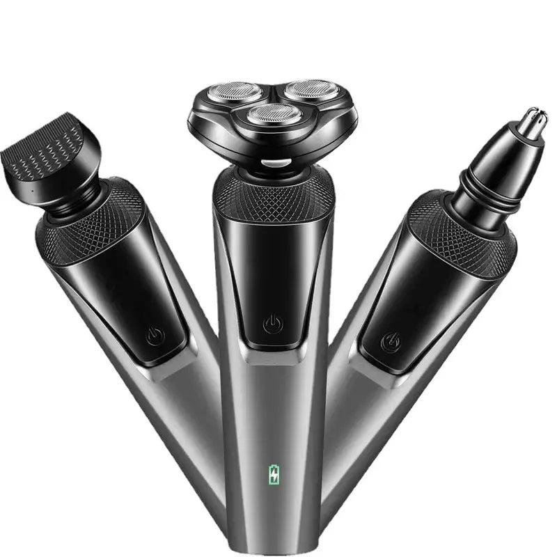 3-in-1 Men's Electric Razor with Trimmer and Shaver