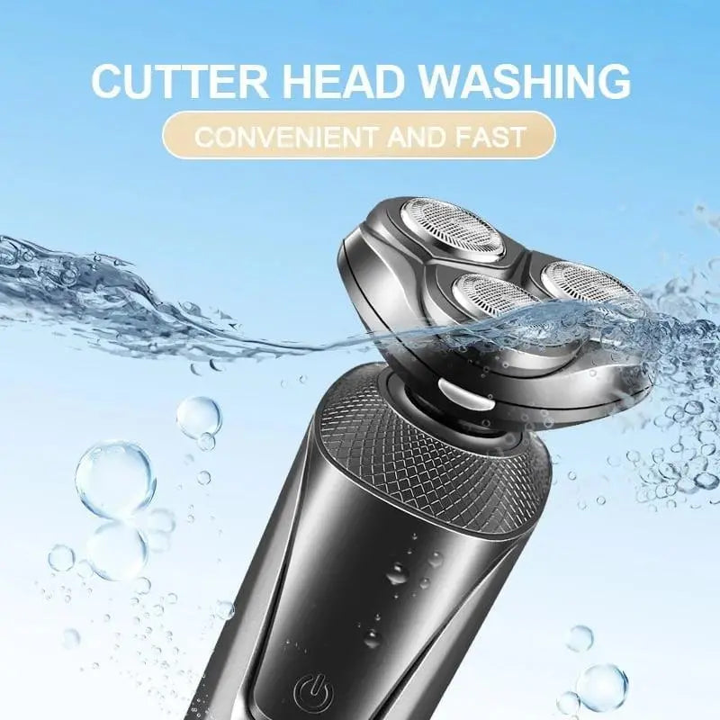 3-in-1 Men's Electric Razor with Trimmer and Shaver