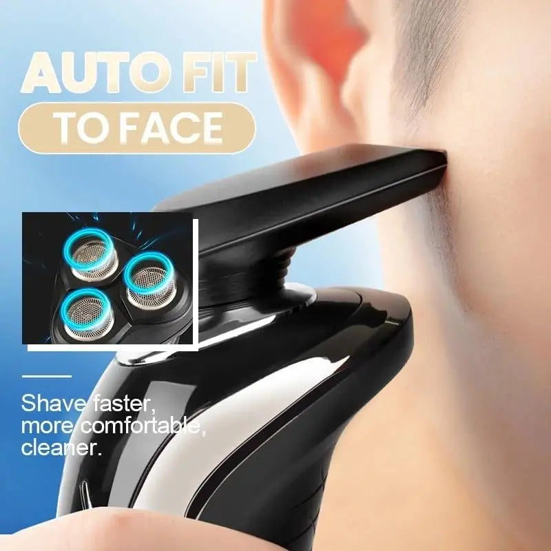 3-in-1 Men's Electric Razor with Trimmer and Shaver