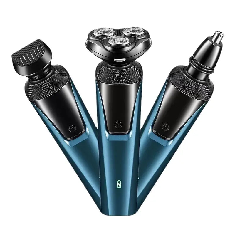 3-in-1 Men's Electric Razor with Trimmer and Shaver