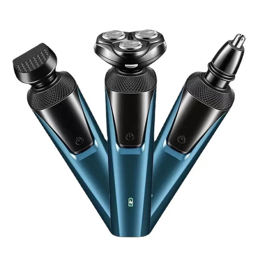3-in-1 Men's Electric Razor with Trimmer and Shaver
