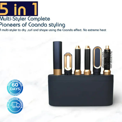 Nuvella 5-in-1 Hair Styler & Curling Iron