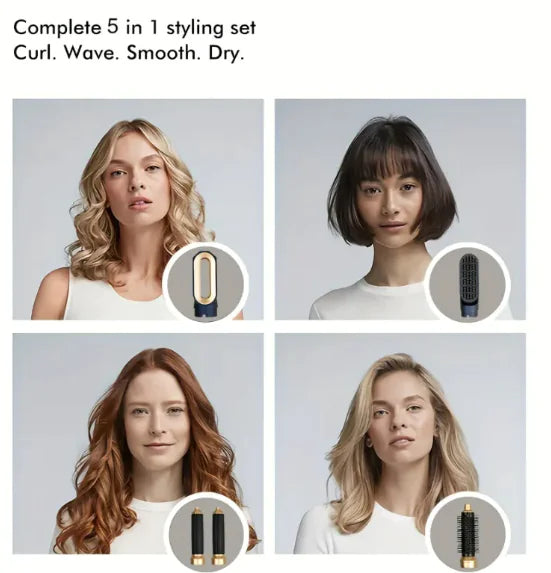Nuvella 5-in-1 Hair Styler & Curling Iron